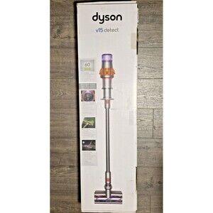 Dyson V15 Detect Cordless Stick Vacuum Cleaner - Yellow/Nickel NEW Open Box